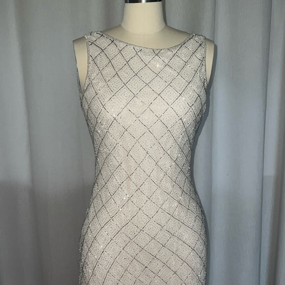 Elegant Beaded Evening Gown/Wedding Dress Price Firm
